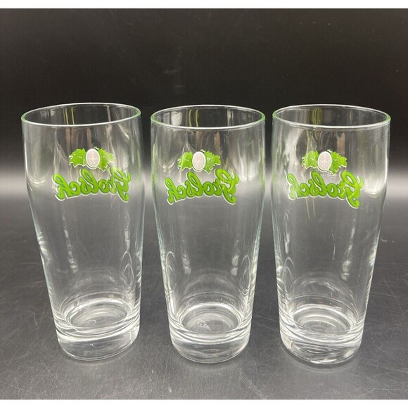 VTG Netherlands GROLSCH Beer Clear Drinking Glass 14oz Set of 3 - Picture 3 of 5